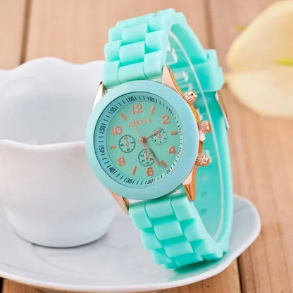 Women Watches 2024 New Fashion Luxury Brand Women Watch Silicone Strap Quartz Wrist Watch for Female Relogio Feminino Zegarki