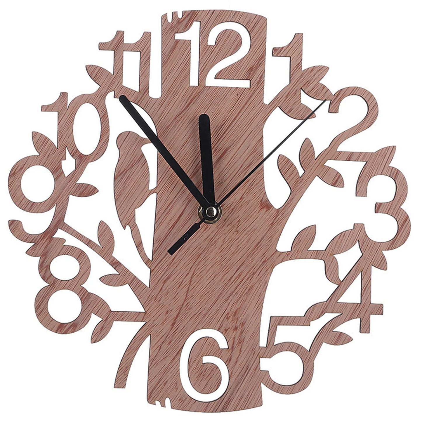 Silent Wall Clock Bird Decor 23cm Battery Operated Wall Clock Noiseless Quartz Wall Clock Decor For Porch Balcony Corridor