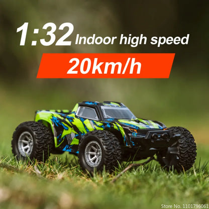 1/32 RC Car 2.4G Mini High-speed Remote Control Car for S801 S802 Boys Kids Gift Built-in Dual Led Lights Car Shell Luminous Toy