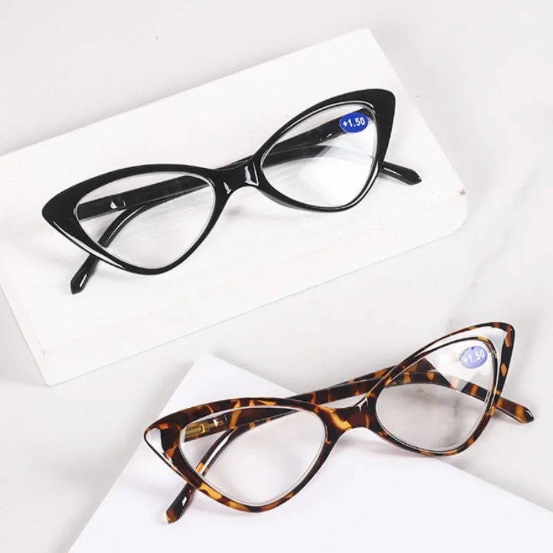 Fashion Classic Cat Eye Reading Glasses Elder Anti-fatigue Optical Eyewear for Women Men Presbyopia Eyeglasses Diopter +1.0~+4.0