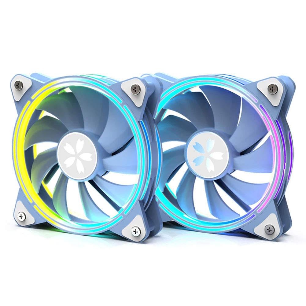 Yeston ZEAGINAL 12cm PC Case Cooling Fan Hydraulic 4Pin PWM 1800RPM CPU Cooler ARGB LED Cooler Computer Case Heatsink Radiator