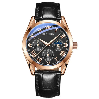 Luxury Brand Watch Men Quartz Watches Relogio Masculino Leather Strap Business Wristwatches Dropshipping Часы Мужские Reloj