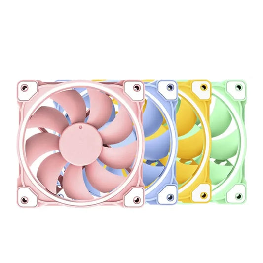 120mm Computer Case Fan PWM 12cm 2000 RPM CPU Cooler Radiator Fan PC Cooling Yellow,Blue,Green,Pink