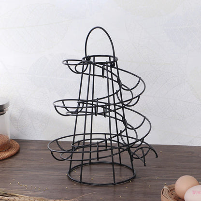 Kitchen Supplies MetalSkelter Space Saving Dispenser Storage Organizer Decorative 360 Degree Spiral DesignStanding