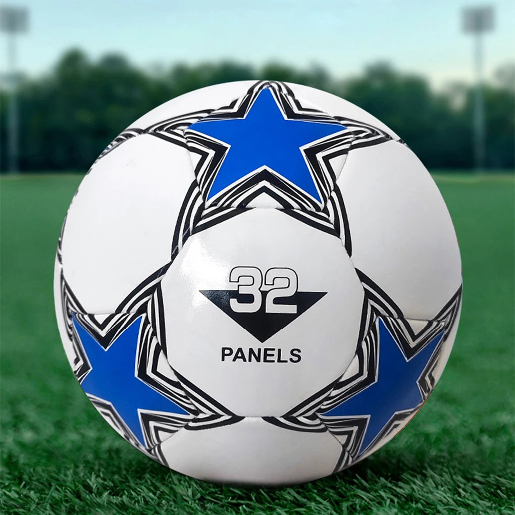 Size 5 Soccer Ball For Fun & Competition Machine Stitched Panels For Added Teamwork Outdoor Match Game Football Training