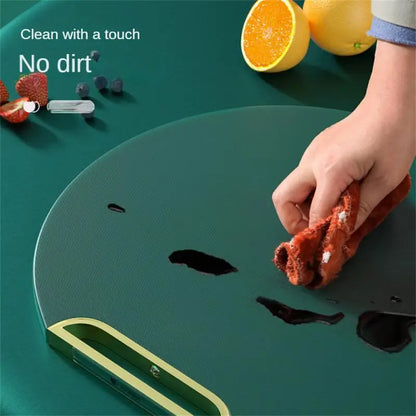 Chopping Board Anti-mildew Green Cutting Plate Household Cutting Board Anti-skid Round Kitchen Supplies Pe