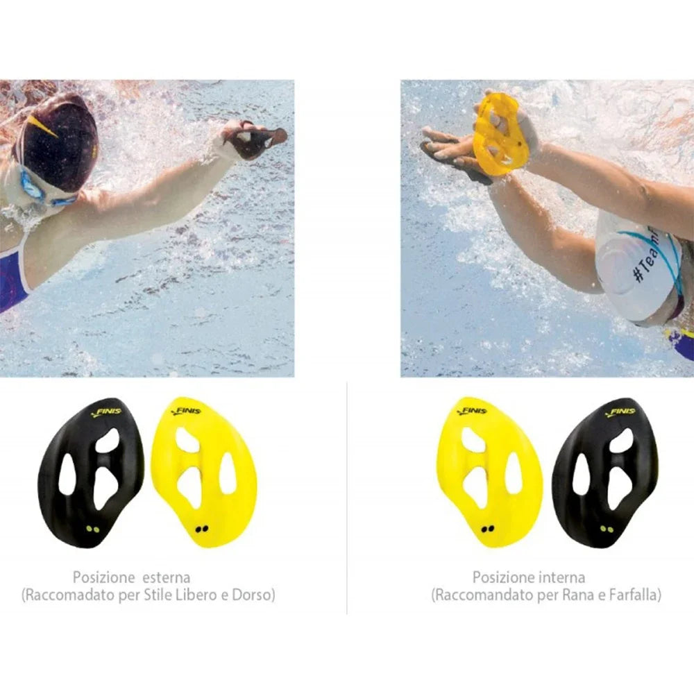 FINIS Iso Swimming Paddles Swimming Ergonomic Paddles Professional Strokes Practice Correction Swim Training Paddle