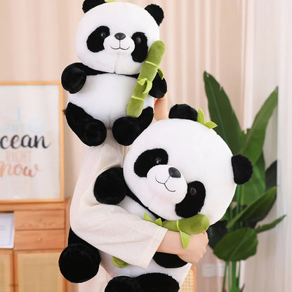 25cm Kawaii Panda With Bamboo Soft Stuffed International Favorite Dolls Birthday Christmas Gifts Presents For Kids