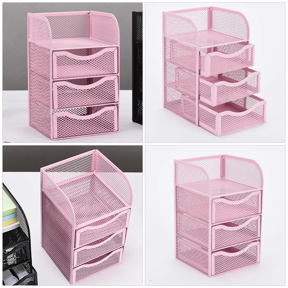 Desktop Drawer Organizer Classified File Document Storage Holder Sundries Cosmetic Makeup Stationery Storage Box