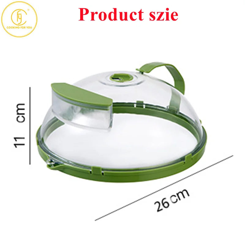 Creative Plastic Microwave cover for food Water Injection Diversion Section Oil Splash Proof Lid Family Kitchen Specialty Tools