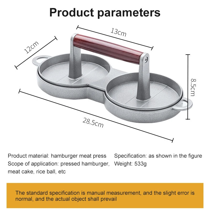 Round Shape Meat Tools Hamburger Press Hamburger Plastic Meat Beef Grill Burger Press Patty Maker Mold Kitchen Supply Tool