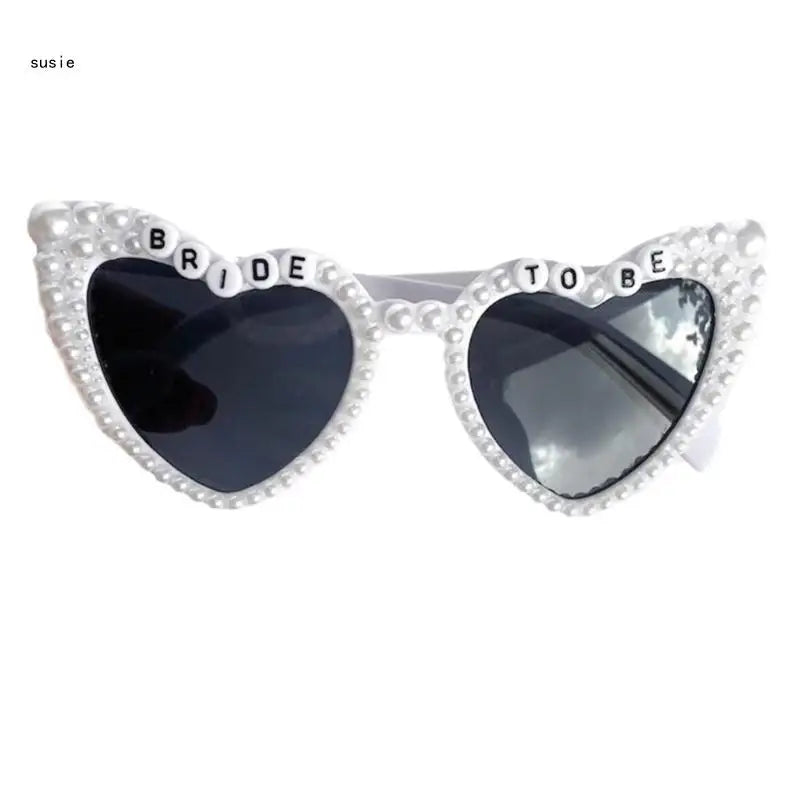 Bachelorette Party Sunglasses Engagement Pearls Sunglasses Bride to Be Gift