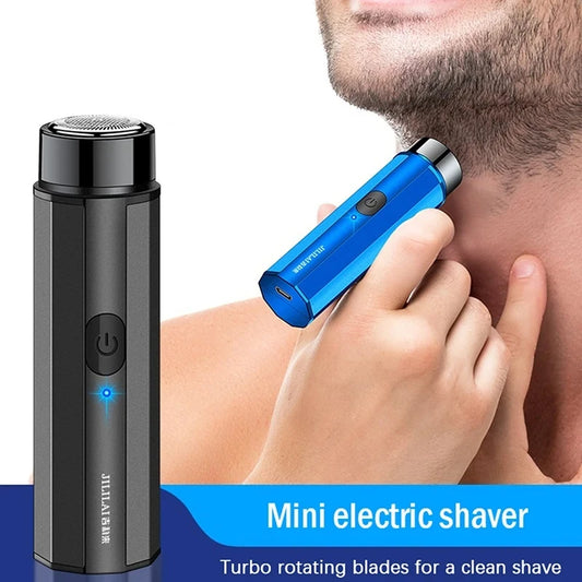 Mini Electric Shaver Men's Razor Automatic Beard Trimmer Rechargeable Shaving Machine USB Charging Portable Washable Epilator