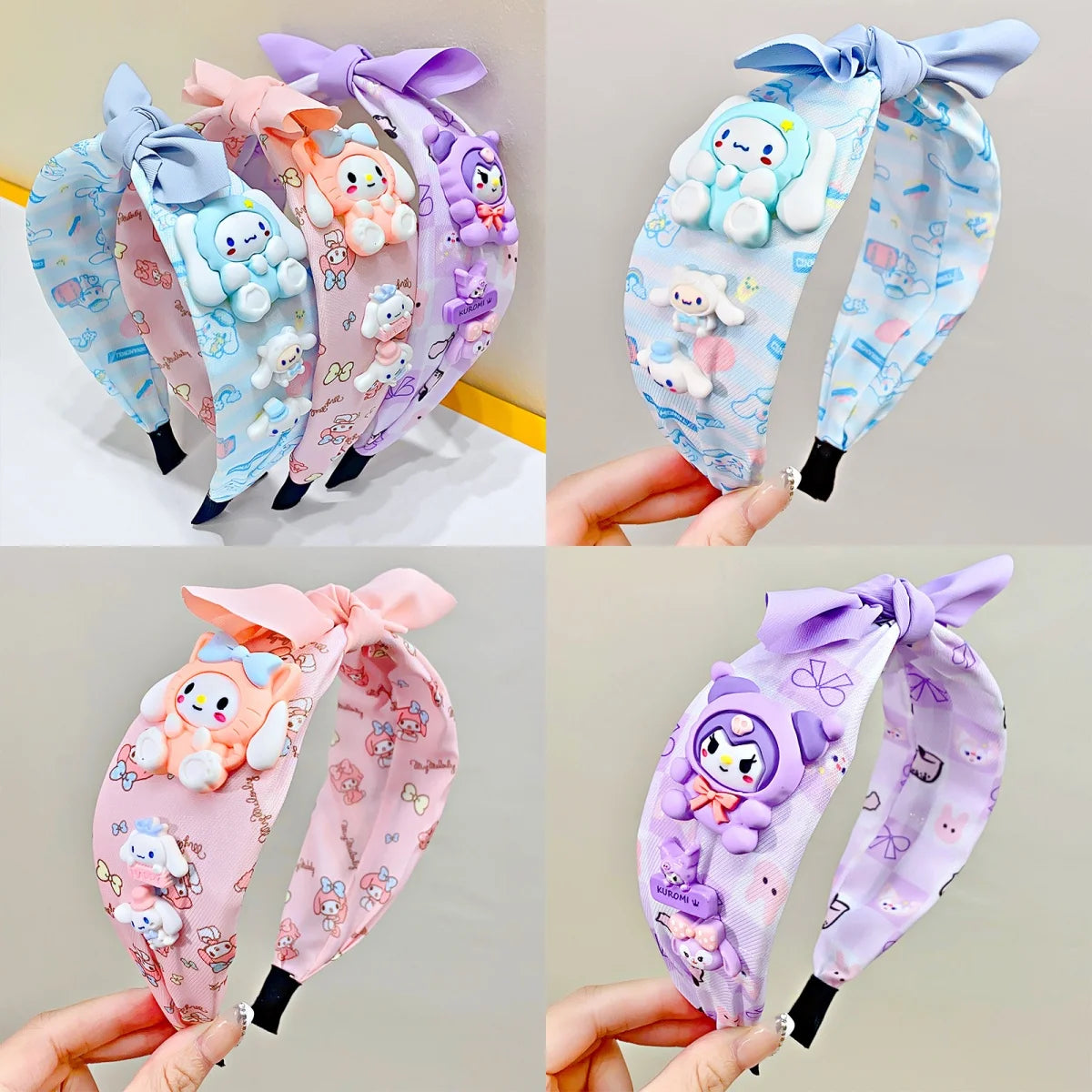 Anime Sanrio Kawaii Hair Band My Melody Cute Children's Headband Cartoon Cinnamoroll Wash Face Band Hair Accessories Kids Gifts