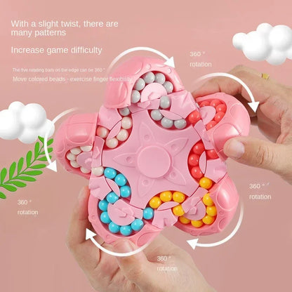 Montessori Rotating Magical Bean Cube Fingertip Toy Children IQ Mind Brain Teaser Game Educational Spinners Stress Relief Toys