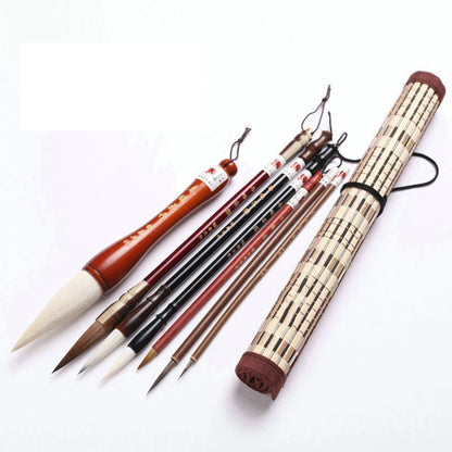 Chinese Calligraphy Brushes Pens Kanji Sumi Brush for Writing Painting 7/11 Set Wholesale