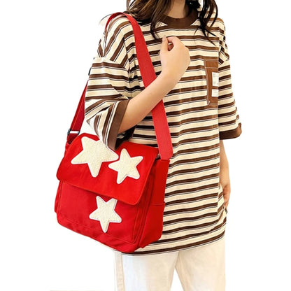 Fashion Bag Book Bags Shoulder Bag with Star Pattern Crossbody Bag for Girl Teen