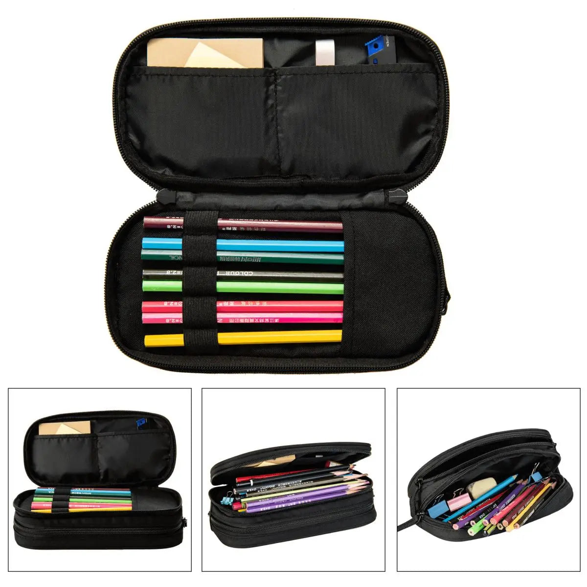 Tokio Hotel Collage Pencil Cases German Rock Pencilcases Pen Holder for Student Big Capacity Bags School Supplies Stationery