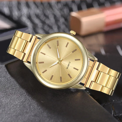 2023 Luxury Watches Quartz  Stainless Steel Dial Casual Bracele Wrist  Gift for Women Clock Ladies Gold Watch relojes Para Mujer