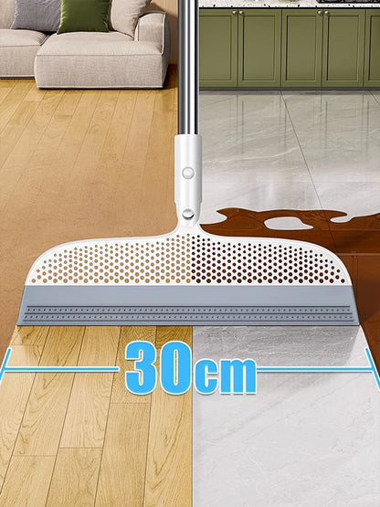 50inch Silicone Magic Broom Lengthen Silicone Scraper Hair Dust Brooms Bathroom Floor Wiper Household Floor Cleaning Tools