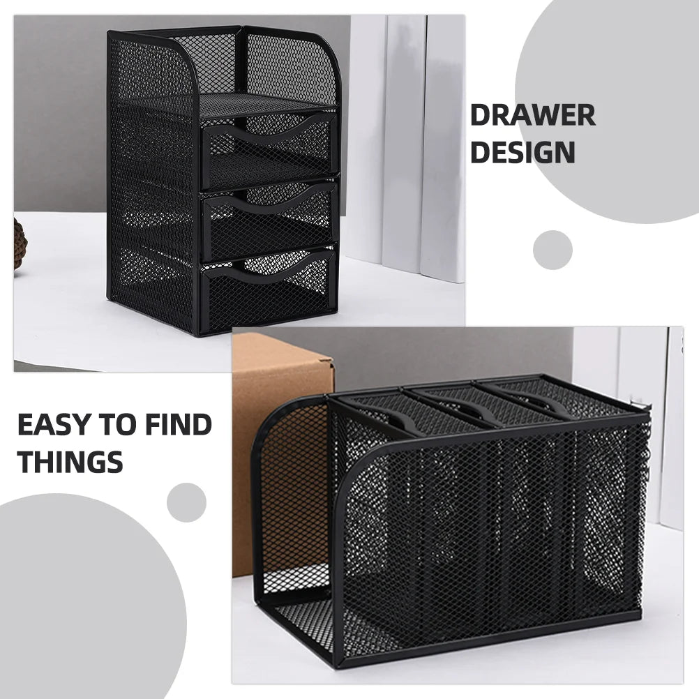 Desktop Drawer Organizer Classified File Document Storage Holder Sundries Cosmetic Makeup Stationery Storage Box