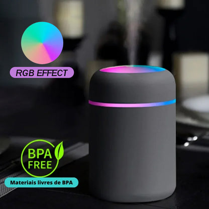 Mini Humidifier 300ML Portable Ultrasonic Air Diffuser USB Desktop Indoor Home Car Essential Oil Aroma with Colorful LED Lamp