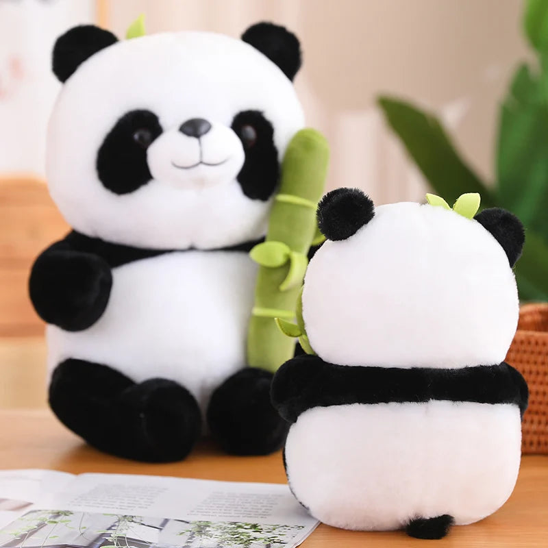 25cm Kawaii Panda With Bamboo Soft Stuffed International Favorite Dolls Birthday Christmas Gifts Presents For Kids