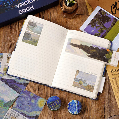 Notebook Stationery Set Diary Washi Tape Bookmark Stickers Fountain Pen Gift Box 2024 Creative Van Gogh Cuadernos Uuniversitario