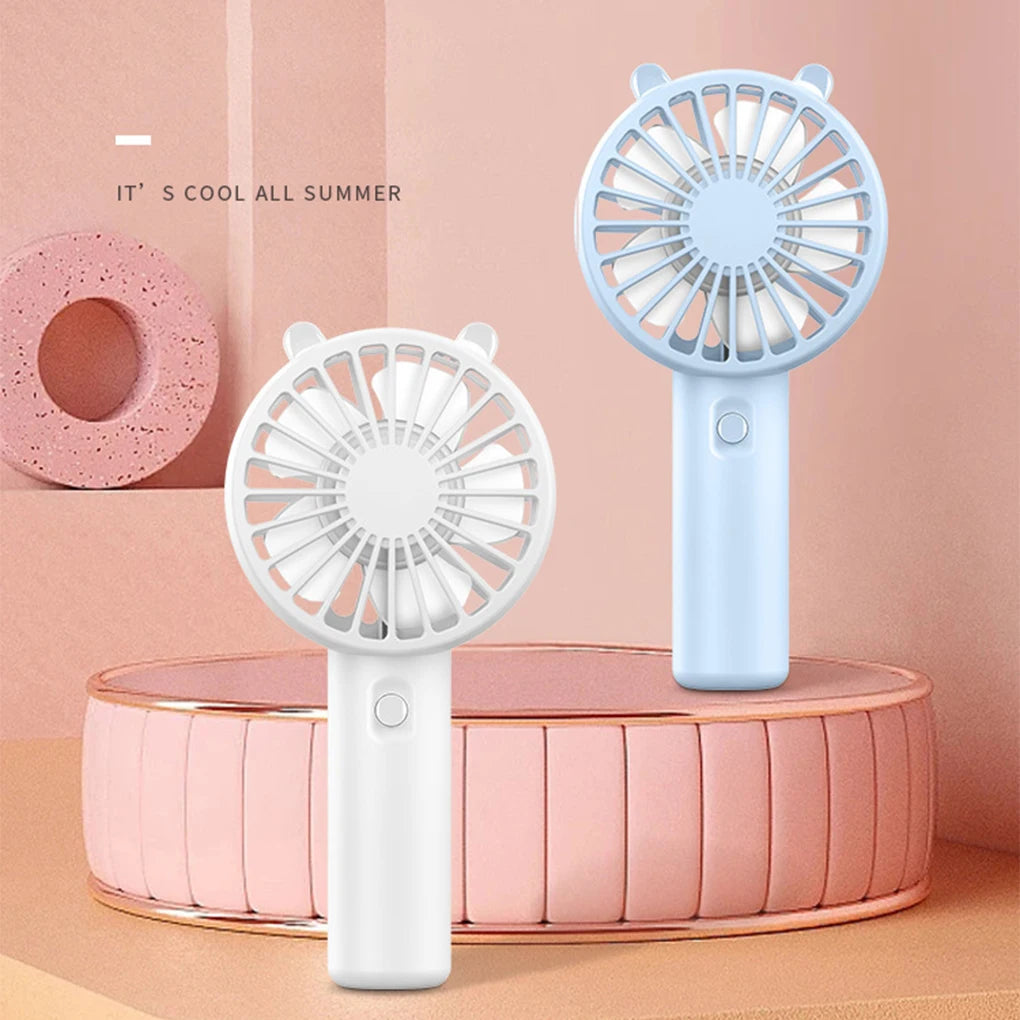 Portable Handheld Fan Small Cooling Fan USB Rechargeable Eyelash Eyelash Mute Cooler  Handheld Fan Mini USB Rechargeable Desk