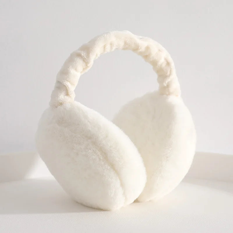 Winter Soft Plush Ear Warm Earmuffs for Women Men Fashion Solid Color Earflap Outdoor Cold Protection Ear-Muffs Ear Cover