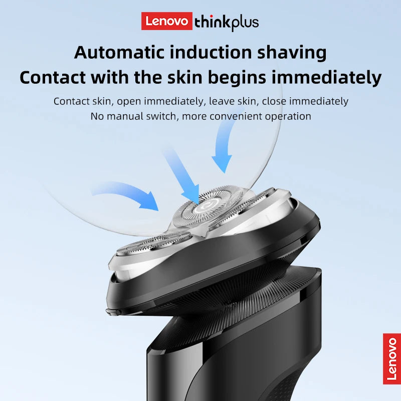 Lenovo Electric Razor For Men, Full-Automatic , Smart Touch, Full-Body Machine, Washable, Portable Shaver For Your Husband