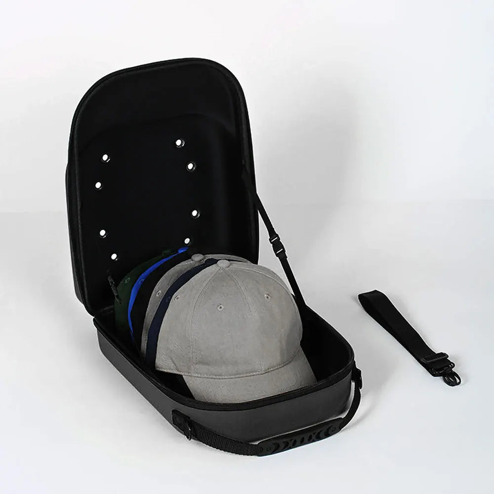 Unisex Baseball Hat Travel Bag Baseball Cap Case Sport High Quality Storage Carrier Box Display Eva Carrying Bags Solid Color