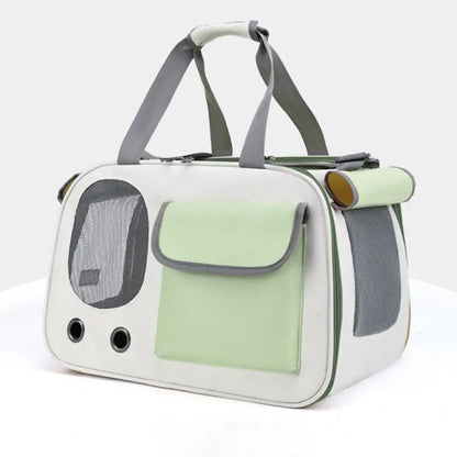 Pet Carrying Bag Lightweight Pet Carrier Bag Breathable Travel Bag for Dogs Cats Foldable Durable Stylish Pet Supplies Steel