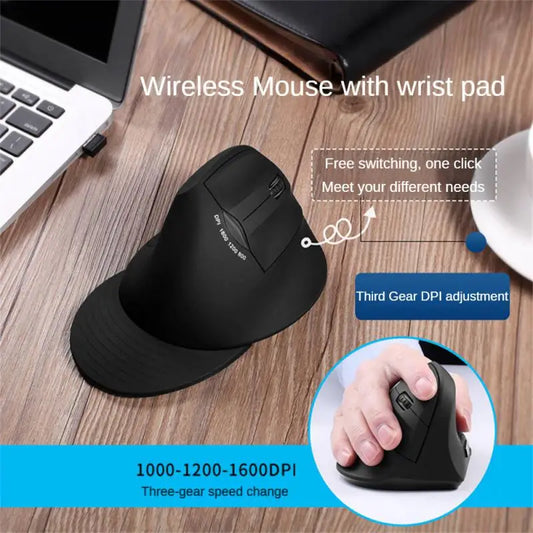 Upright Mouse Durable Usb Ergonomic Design Easy To Use Wireless Usb Vertical Mouse With Wrist Rest Ergonomic Mouse Innovative