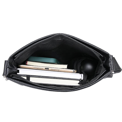 2023 Brand Men Shoulder Bag for 9.7 Men PU Leather Men's Crossbody Bags Business Male Solid Messenger Bag Travel Bag