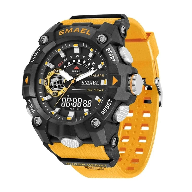 SMAEL Multi functional Electronic Watch 8040 Fashion Electronic Watch Student Outdoor Sports Waterproof Alarm Clock