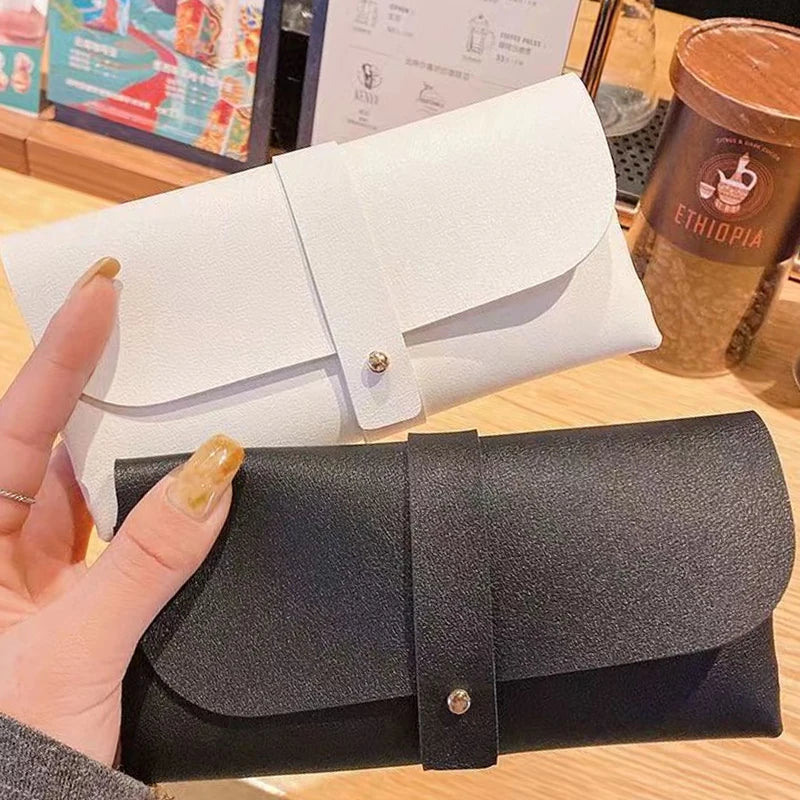 Fashion PU Leather Glasses Bag Protective Sunglasses Cover Boxes Reading Eyeglasses Pouch Eyewear Protector Case Accessories