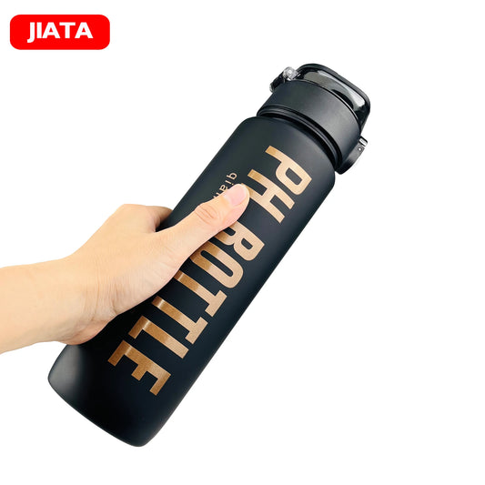 2024 Smart Water Bottle 1l Double Lock waterproof Summer Dink Cups for Women Man Sports Children School Student Straw Drinkware