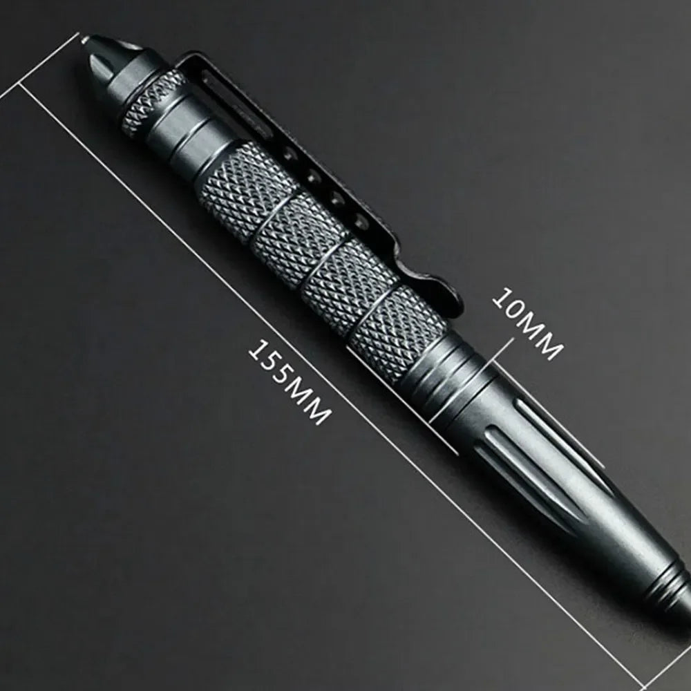 Tactical Pen Multifunction Aluminum Alloy Emergency Glass Breaker Pen Outdoor Camping Security Survival Tools