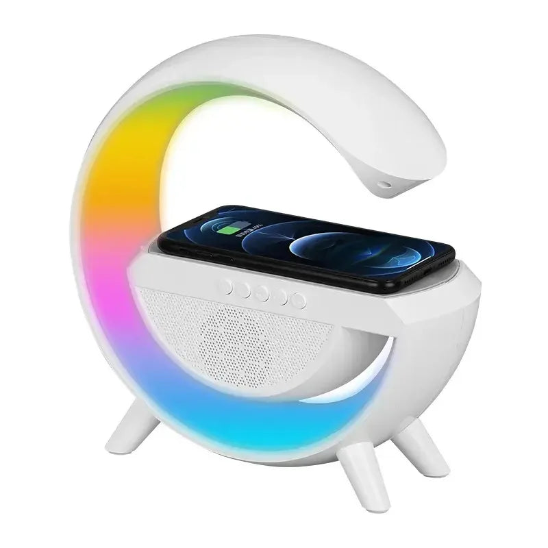 Big G Intelligent Atmosphere Light, Mobile Phone, Wireless Charging, Bluetooth Speaker, Three in One Bedside Small Night Light