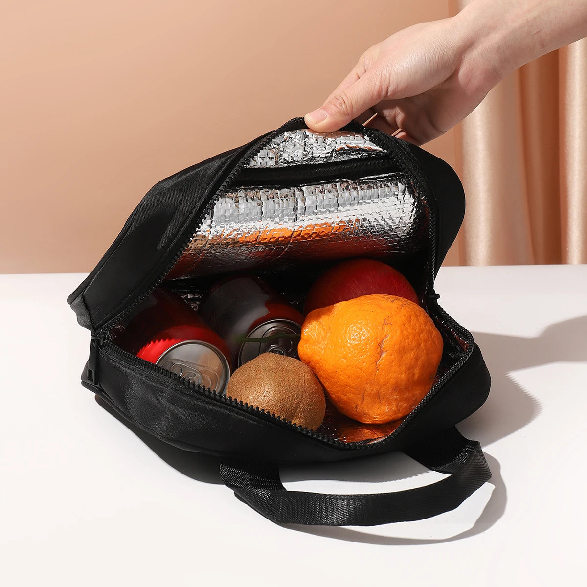 Insulated Lunch Bag Bento Pack Aluminum Foil Rice Bag Meal Pack Ice Pack Commuting Bento Lunch Handbag Insulation