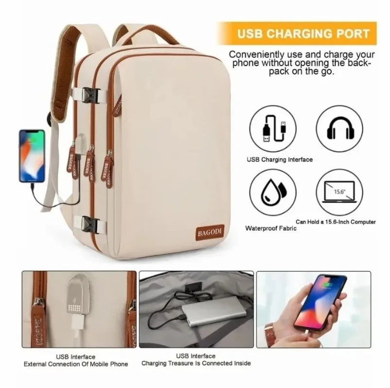 Travel Backpack Airplane Cabin For Women Men Laptop Anti-theft Business Easyjet Plane 45x30x20 Backpacks