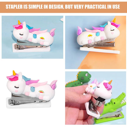 Mini Stapler Students Small Home Accessory Cute Hand Kids Handheld Household for Office Desk