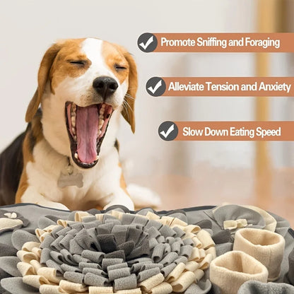 Pet Sniffing Mat For Dogs, Interactive Durable Dog Slow Feeding Pad Training Mat For Foraging Skills And Slow Eating