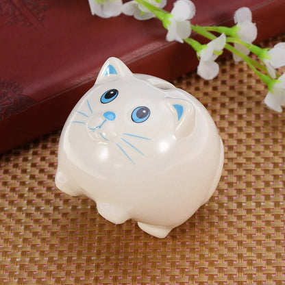 Ceramic Piggy Bank Safe Money Coins Banknotes Saving Box for Kids Boys Girls (Random Style)