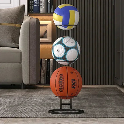 Children Basketball Storage Rack Portable Stand Vertical Holder Indoor Put Ball Space Save Football Volleyball Display Balls