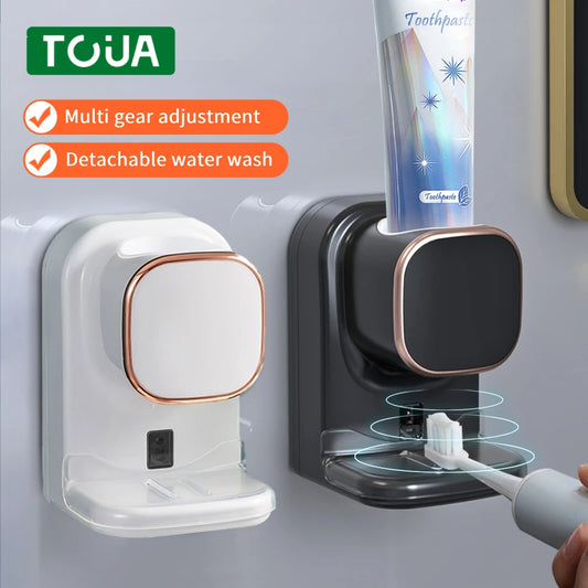 3 Mode Smart Toothpaste Dispenser Automatic Sensor Electric Wall Mounted Tooth Paste Squeezer USB Removable Bathroom Accessories