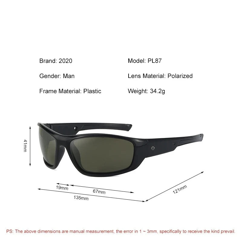 New Arrival Polarized Sunglasses Polaroid Lenes Uv400 Bending Design Fit For Any Face Lightness Frame Sports Language