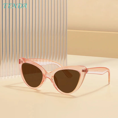 Full Rim Lightweight Polarized Shades Women TR90 Cat Eye Sunglasses For Prescription Sunglasses Lenses Myopia Sunglasses