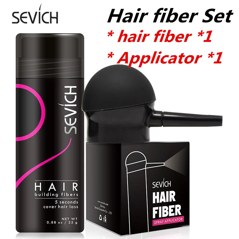 Keratin Hair Fiber Applicator Hair Building Fiber Spray Pump Styling Color Powder Extension Thinning Thickening Hair Growth 2pcs